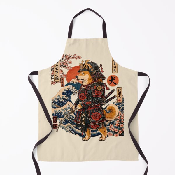 Item preview, Samurai Dog - Japanese Warrior designed and sold by TheSamuraiCat.