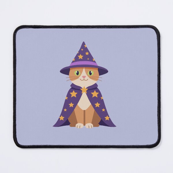 Item preview, Whimsical Magical Wizard Cat in Starry Cloak designed and sold by fadiyahmp.