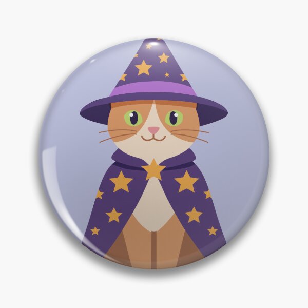 Item preview, Whimsical Magical Wizard Cat in Starry Cloak designed and sold by fadiyahmp.