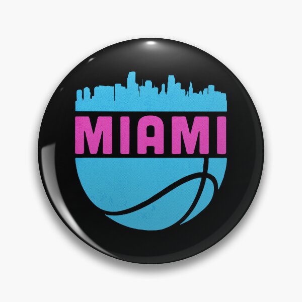 Item preview, Miami City Skyline Basketball Sports Pride Art designed and sold by sandylel.