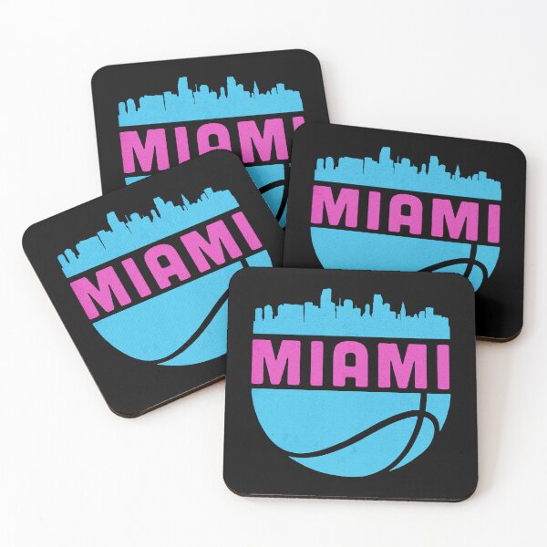 Item preview, Miami City Skyline Basketball Sports Pride Art designed and sold by sandylel.