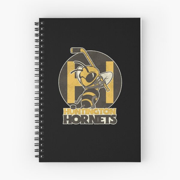 Item preview, Vintage Mascot Angry Hornet Hockey Player Crest designed and sold by BurrellFournier.