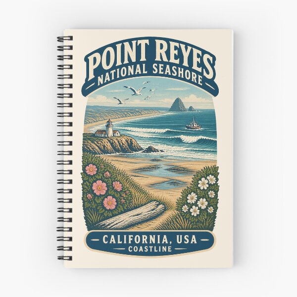 Item preview, POINT REYES NATIONAL SEASHORE, California, USA [1930s WPA travel poster] designed and sold by elektronen.
