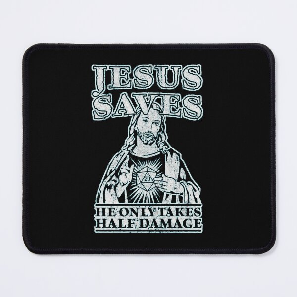 Item preview, Funny Tabletop RPG Gaming Holy Savior Typography designed and sold by AzlanWalk.