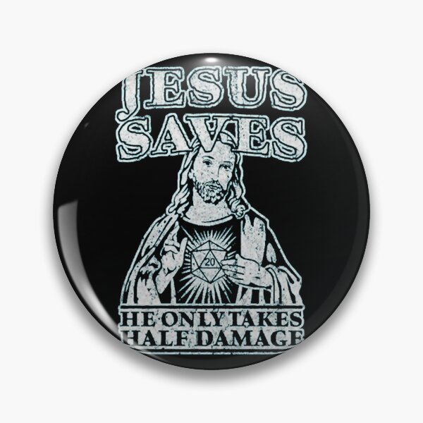 Item preview, Funny Tabletop RPG Gaming Holy Savior Typography designed and sold by AzlanWalk.