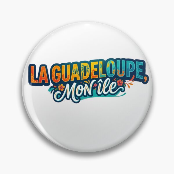 Item preview, Guadeloupe My Island - Tropical Typography & Hibiscus Flowers designed and sold by heritage-supply.