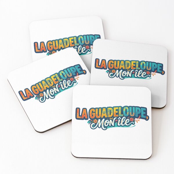 Item preview, Guadeloupe My Island - Tropical Typography & Hibiscus Flowers designed and sold by heritage-supply.