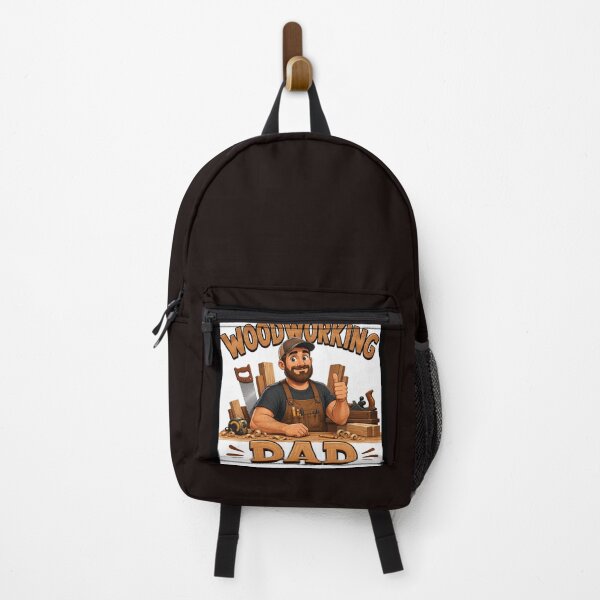 Item preview, Woodworking Dad Cartoon Carpenter Workshop Design designed and sold by FreedomHauler.