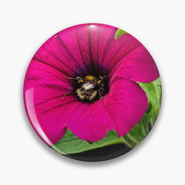 Item preview, Vibrant Purple Flower with Bee designed and sold by Astute-Artio-Photography.