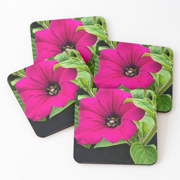 Item preview, Vibrant Purple Flower with Bee designed and sold by Astute-Artio-Photography.
