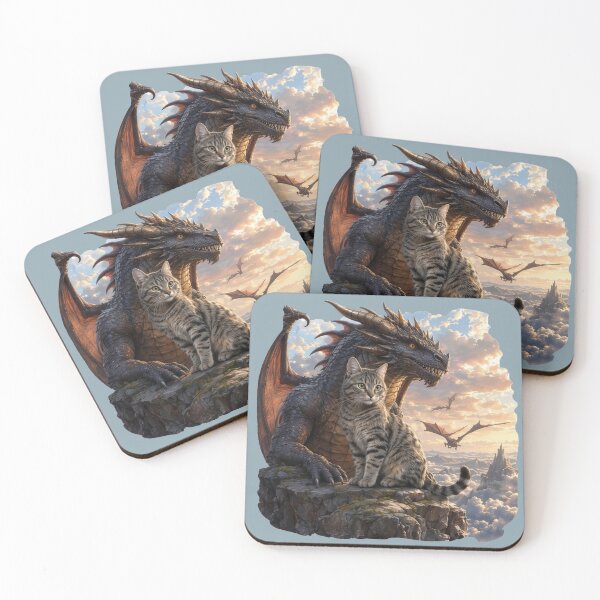 Item preview, Moxie and the Dragon – Magical Fantasy Cat Adventure designed and sold by Moxie-Cat-Universe.