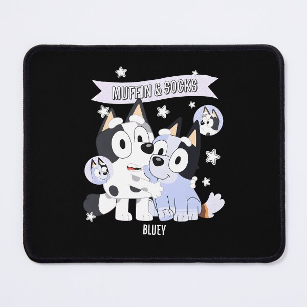 Item preview, Bluey Muffin & Socks Hugging Cartoon Dogs designed and sold by visionnen.