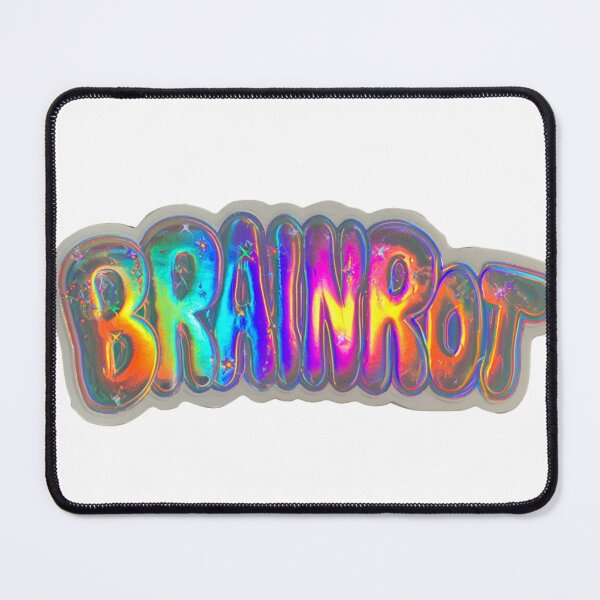 Item preview, Brainrot Iridescent Text Internet Culture Meme designed and sold by NicolasGlowArt.