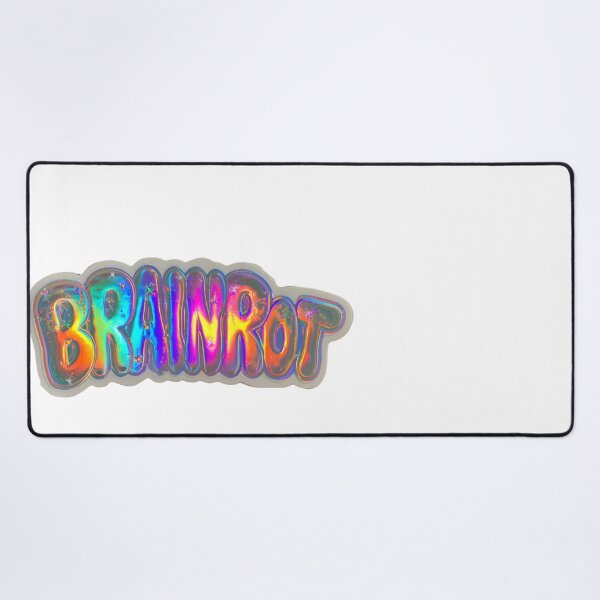 Item preview, Brainrot Iridescent Text Internet Culture Meme designed and sold by NicolasGlowArt.