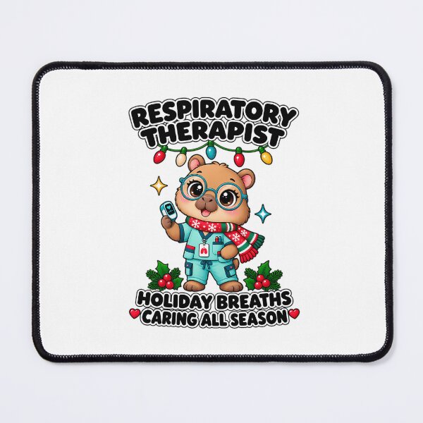 Item preview, Holiday Breaths Respiratory Therapist Christmas Capybara designed and sold by UKCoinsShopp.
