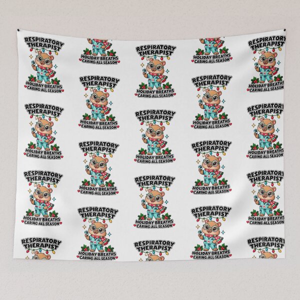 Item preview, Holiday Breaths Respiratory Therapist Christmas Capybara designed and sold by UKCoinsShopp.