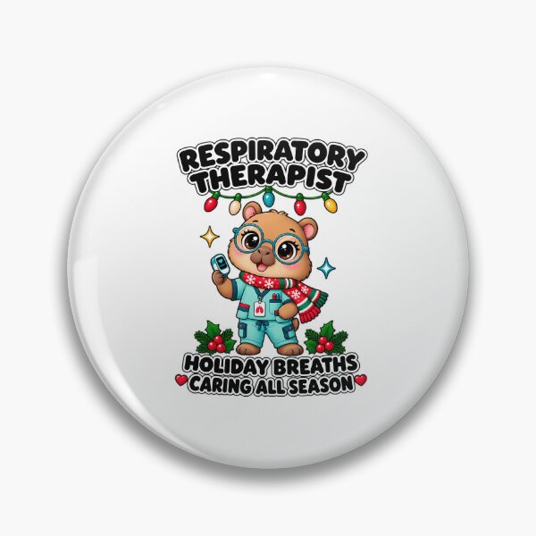 Item preview, Holiday Breaths Respiratory Therapist Christmas Capybara designed and sold by UKCoinsShopp.
