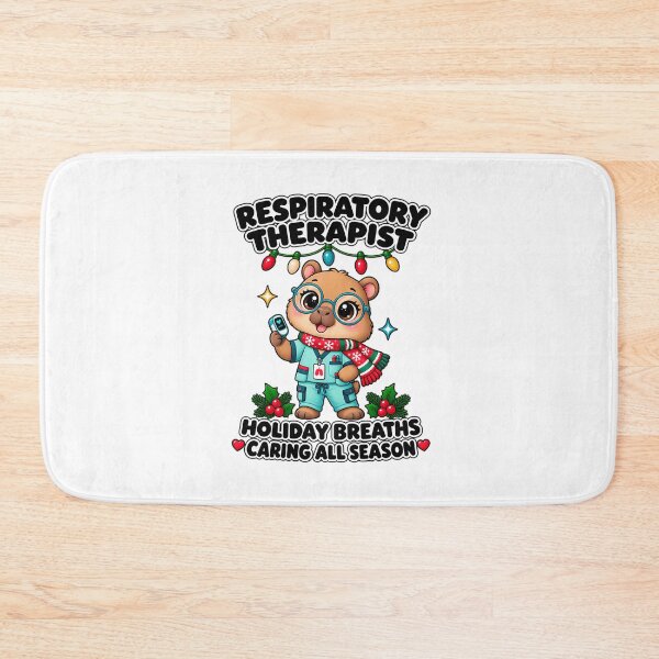 Item preview, Holiday Breaths Respiratory Therapist Christmas Capybara designed and sold by UKCoinsShopp.