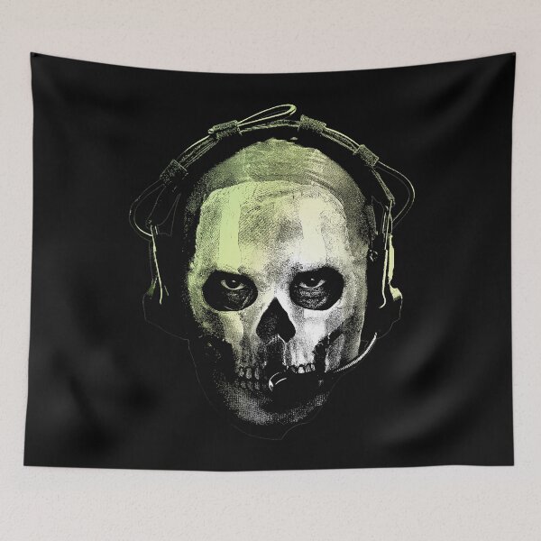 Item preview, Mens Call of Duty Ghost Skull Portrait Video Game designed and sold by EzekielDea.
