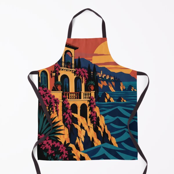 Item preview, Coastal Villa Silhouette designed and sold by DrawingAndText.