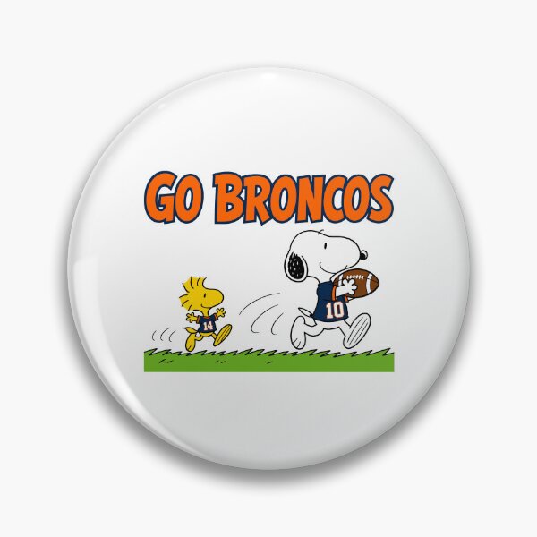 Item preview, Snoopy & Woodstock Denver Broncos Football Retro F419 designed and sold by GLUVY-THEME.