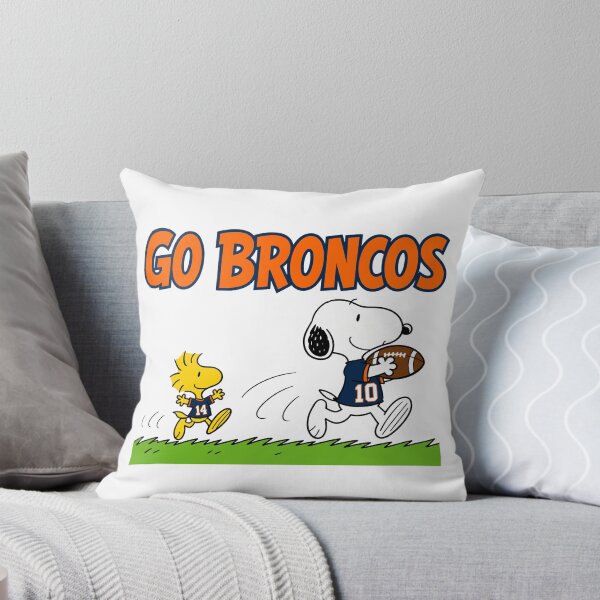 Item preview, Snoopy & Woodstock Denver Broncos Football Retro F419 designed and sold by GLUVY-THEME.