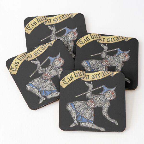 Item preview, Tis But A Scratch Medieval Knight Axe Meme designed and sold by BellaGraphicCo.