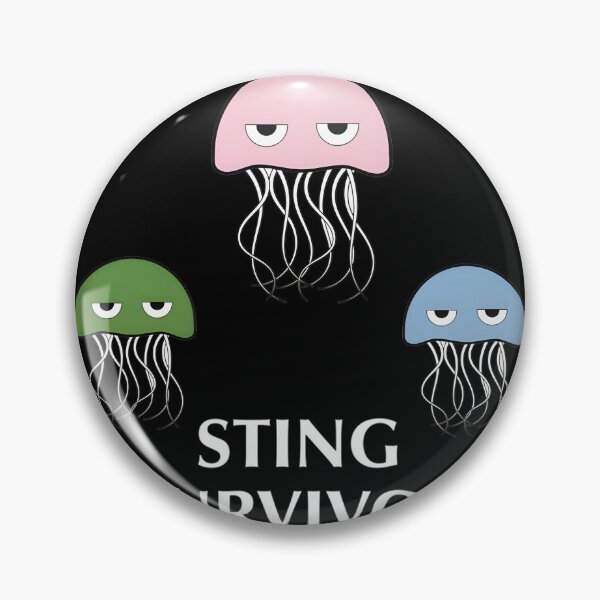 Item preview, Jellyfish Sting Survivor Cute Sea Jellyfish Illustration Design designed and sold by SHVKERstyle.