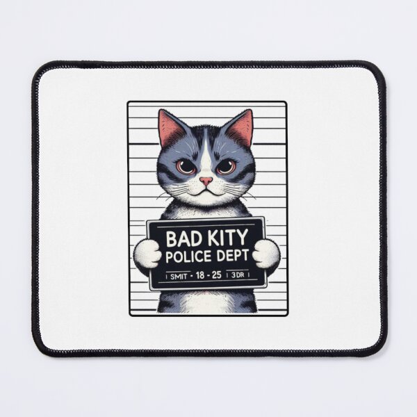 Item preview, Cute Bad Kitten Police Mugshot Cartoon designed and sold by AzlanWalk.