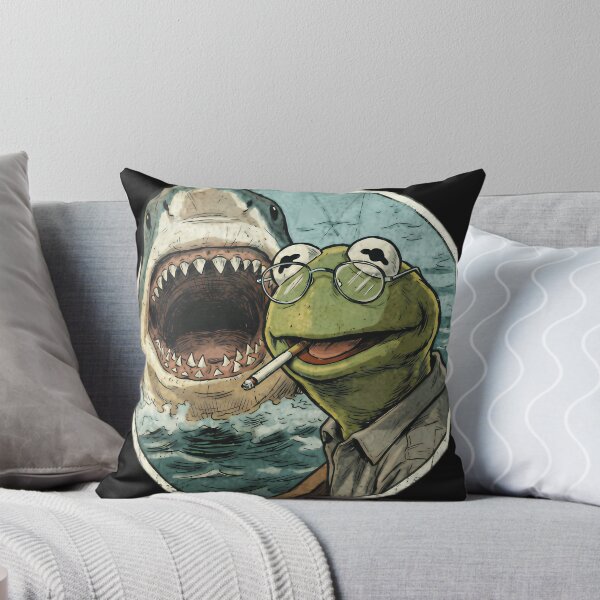 Item preview, Kermit The Frog Smoking Meme designed and sold by BellaGraphicCo.