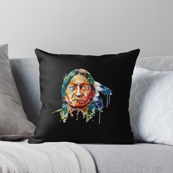 Item preview, Colorful Indigenous Chief Watercolor Portrait designed and sold by AzlanWalk.