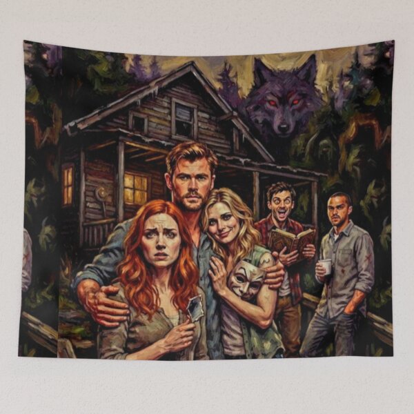 Item preview, The Cabin in the Woods Fine Art Tribute designed and sold by Art's Diner.