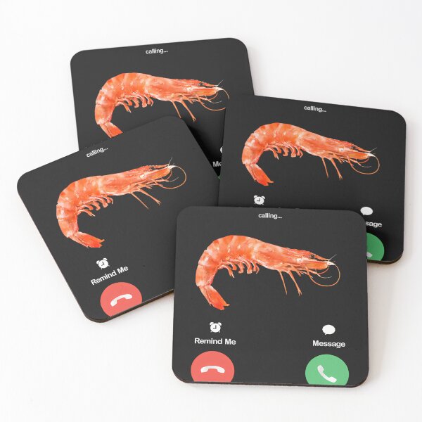 Item preview, Shrim Is Calling Meme Funny Misspelled Shrimp Calling Joke designed and sold by BellaGraphicCo.
