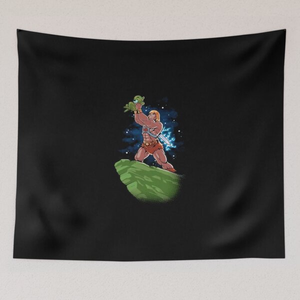 Item preview, Mighty Fantasy Warrior Lifting Little Tiger Cartoon designed and sold by AzlanWalk.
