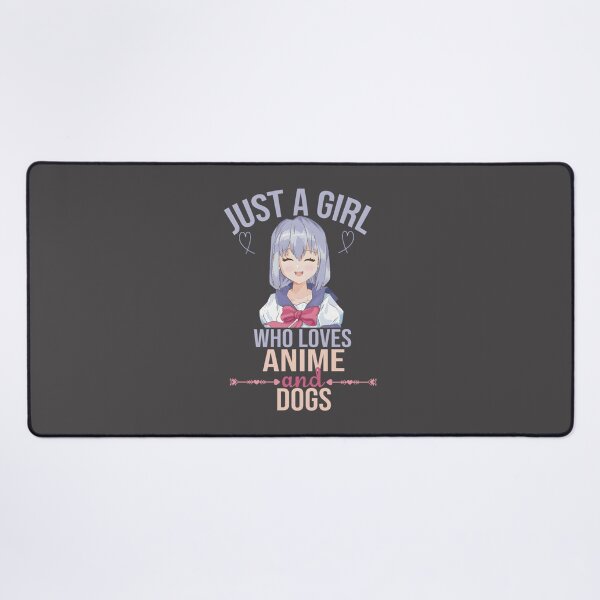 Item preview, Anime Girl Illustration Featuring a Girl Who Loves Anime and Dogs designed and sold by viviawan68.