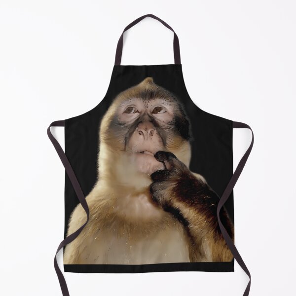 Item preview, Funny Monkey Thinking Meme designed and sold by BellaGraphicCo.