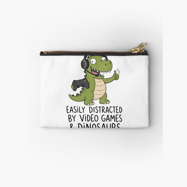 Item preview, Easily Distracted by Dinosaurs and Video Games designed and sold by ShirtWreck.