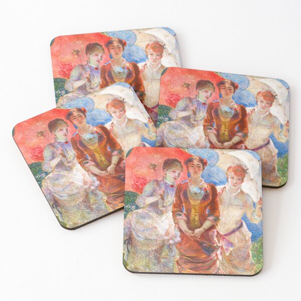 Item preview, Three Women with Parasols by Marie Bracquemond (1880) designed and sold by Vernissage-dart.