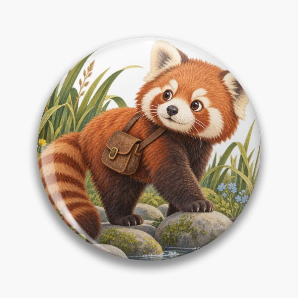 Item preview, Red Panda River Wanderer designed and sold by WunkusWorld.