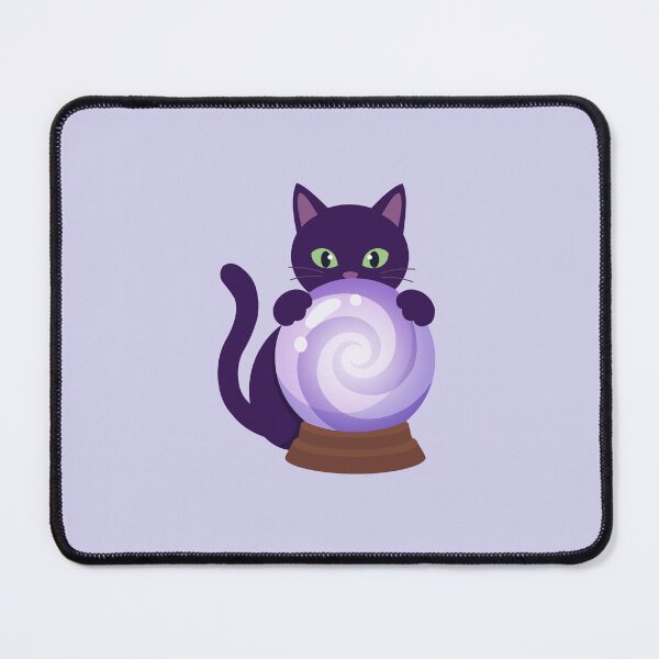Item preview, Mystical Black Cat Crystal Ball Fortune Teller designed and sold by fadiyahmp.