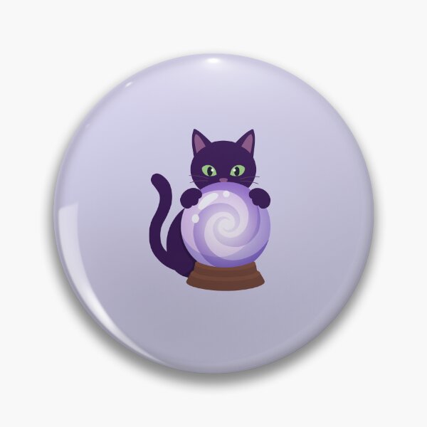Item preview, Mystical Black Cat Crystal Ball Fortune Teller designed and sold by fadiyahmp.