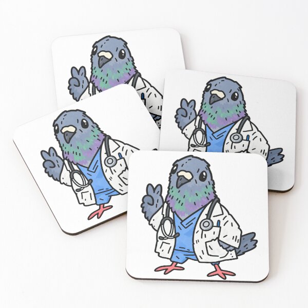 Item preview, Funny Pigeon Doctor Cute Medic Bird designed and sold by MonkiFlipp.