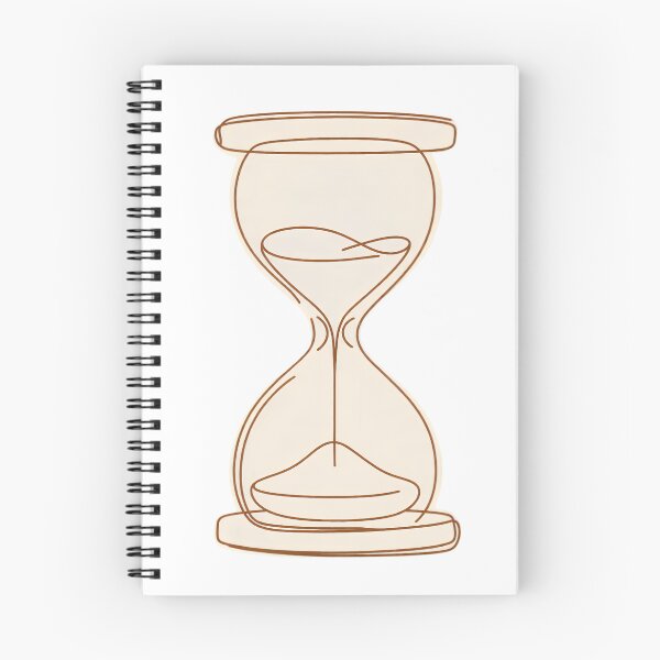 Item preview, Vintage Hourglass Time Illustration Design designed and sold by KRStyleClub.