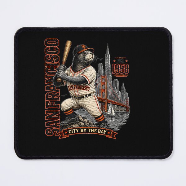 Item preview, Vintage San Francisco Baseball Seal City By The Bay Retro Baseball T Shirt Historic Bay Area Sports Art designed and sold by ValerieWendy.