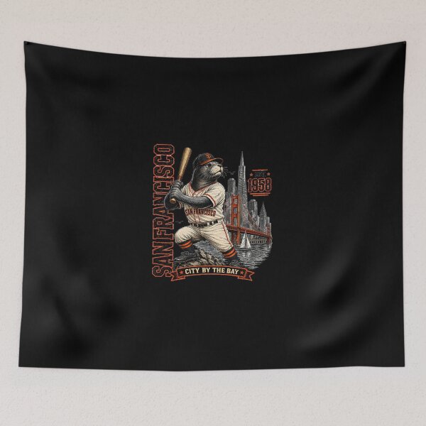 Item preview, Vintage San Francisco Baseball Seal City By The Bay Retro Baseball T Shirt Historic Bay Area Sports Art designed and sold by ValerieWendy.