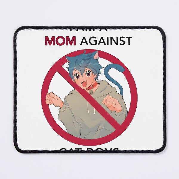 Item preview, I Am a Mom Against Cat Boys Funny Statement Graphic Design designed and sold by Arimi-Art.