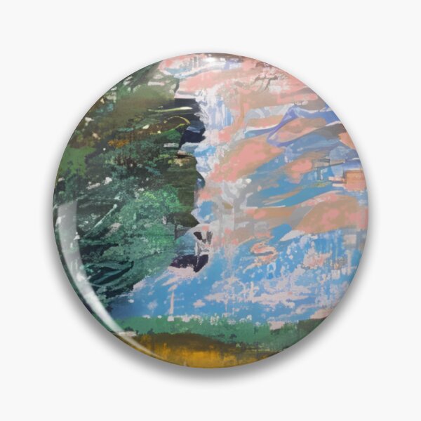 Item preview, Vibrant Meadow Tree Impressionist Landscape Painting designed and sold by RealmCanvas.