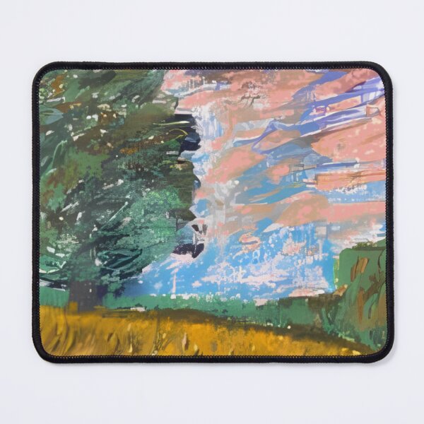 Item preview, Vibrant Meadow Tree Impressionist Landscape Painting designed and sold by RealmCanvas.