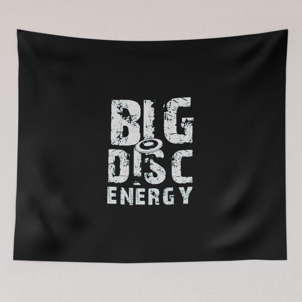 Item preview, Big Disc Energy Retro Distressed Sports Typography designed and sold by JeoffroiCourtem.