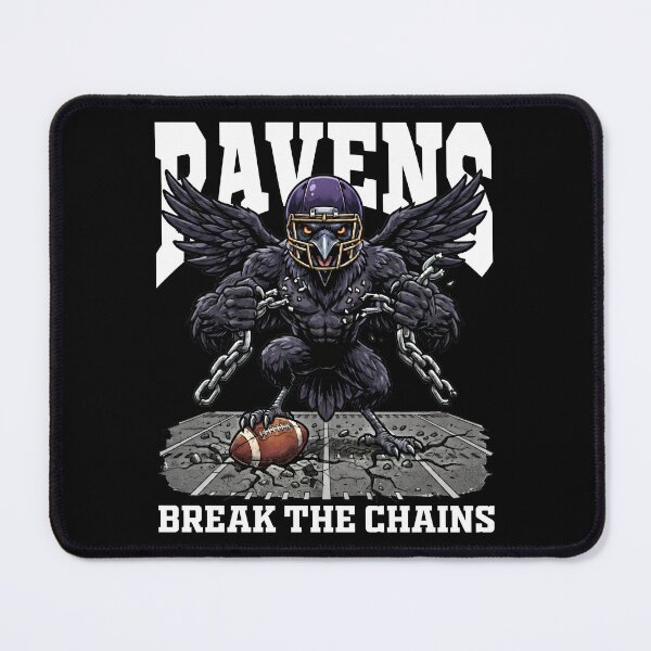 Item preview, RAVENS BREAK THE CHAINS - BAL RAVENS designed and sold by KEF Custom.